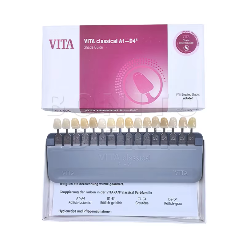 Teeth Whitening Shade Guide - VITA ชุดอุปกรณ์วัดเฉดสีฟัน 16 สี สำหรับทันตกรรม ชุดขัดเงาฟันเพื่อการฟอกสีฟันอย่างมืออาชีพ