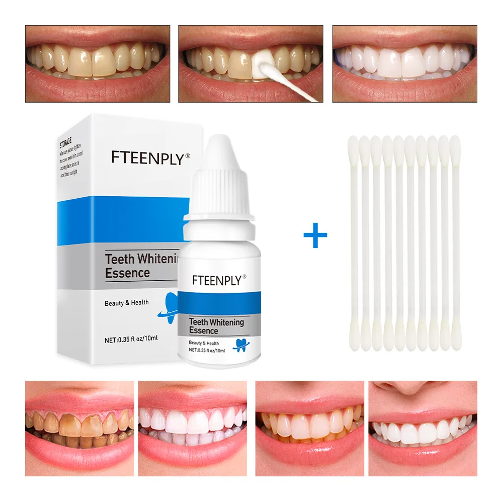 Teeth Whitening Treatment - FTEENPLY ฟันไวท์เทนนิ่ง Oral สุขอนามัยทำความสะอาดเซรั่มลบคราบจุลินทรีย์ฟอกสีฟันเครื่องมือทันตกรรม Care