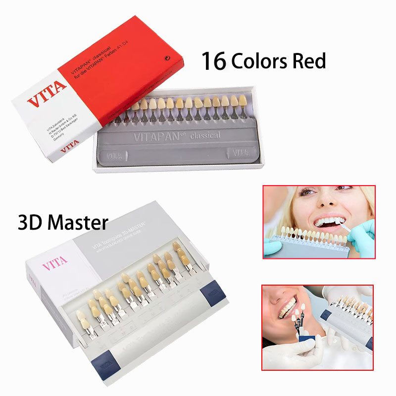Teeth Whitening Shade Guide - Vita ทันตกรรม Shade ท่องเที่ยวคลาสสิก 16 สี
