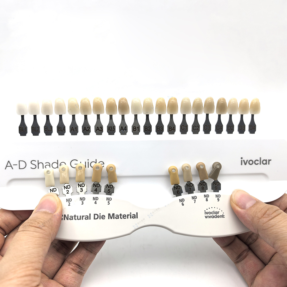 Teeth Whitening Shade Guide - คู่มือสีฟัน Ivoclar สำหรับการบูรณะฟัน ครอบฟัน แผ่นเปรียบเทียบสีฟัน แผ่นพอร์ซเลน