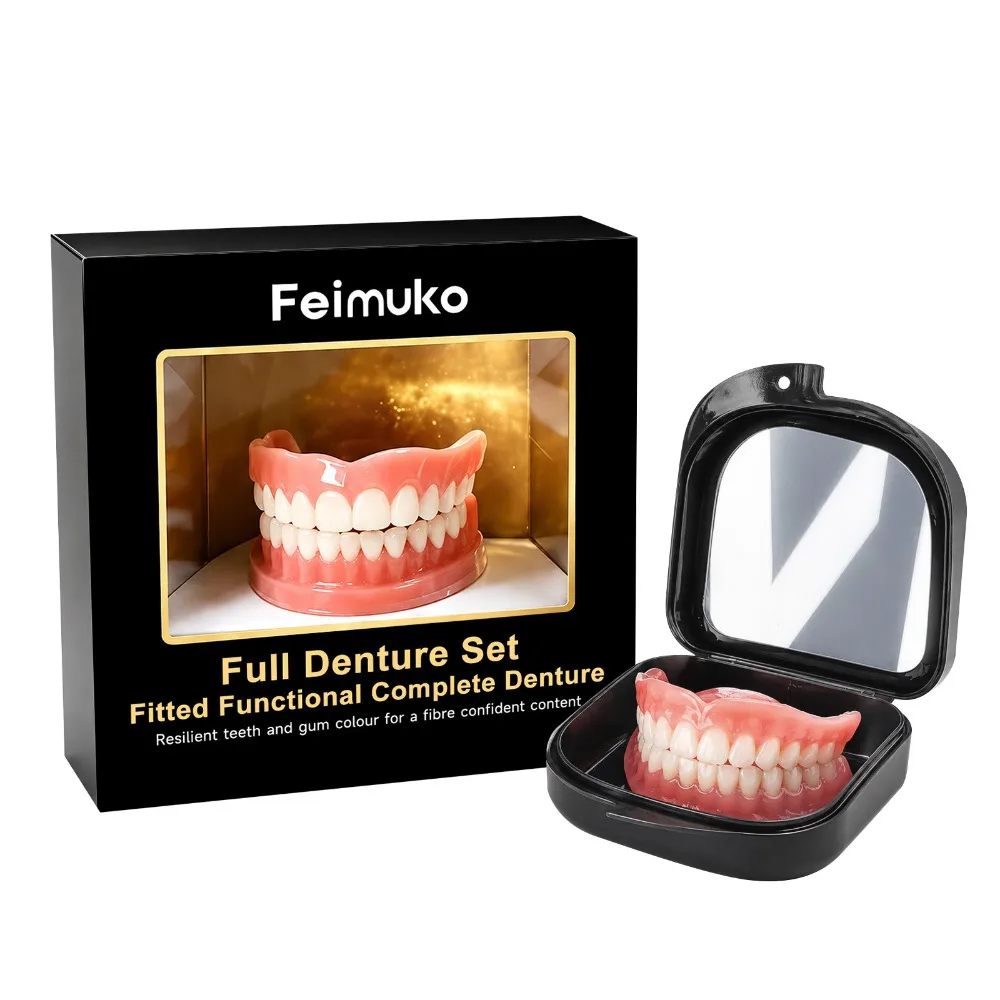 Teeth Whitening For Braces - ฟันปลอมครบชุด ฟันปลอมแบบติดแน่น สวมใส่สบาย เพิ่มความมั่นใจทันที ดูแลช่องปากสำหรับชายหญิง ช่วยปรับช่องว่างระหว่างฟัน/รุ่น