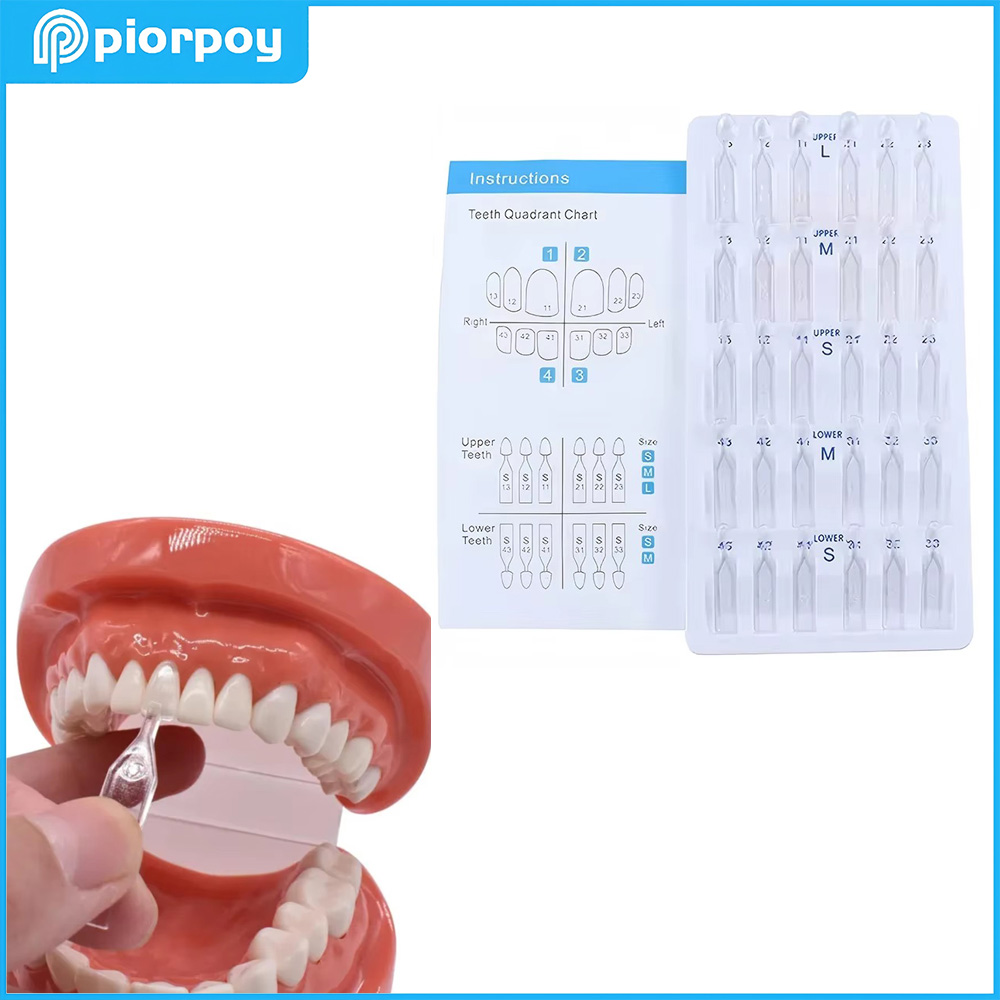 Teeth Whitening Zoom - PIORPOY ทันตกรรมเรซินคอมโพสิต Veneers แม่พิมพ์ 30 ชิ้น/กล่อง
