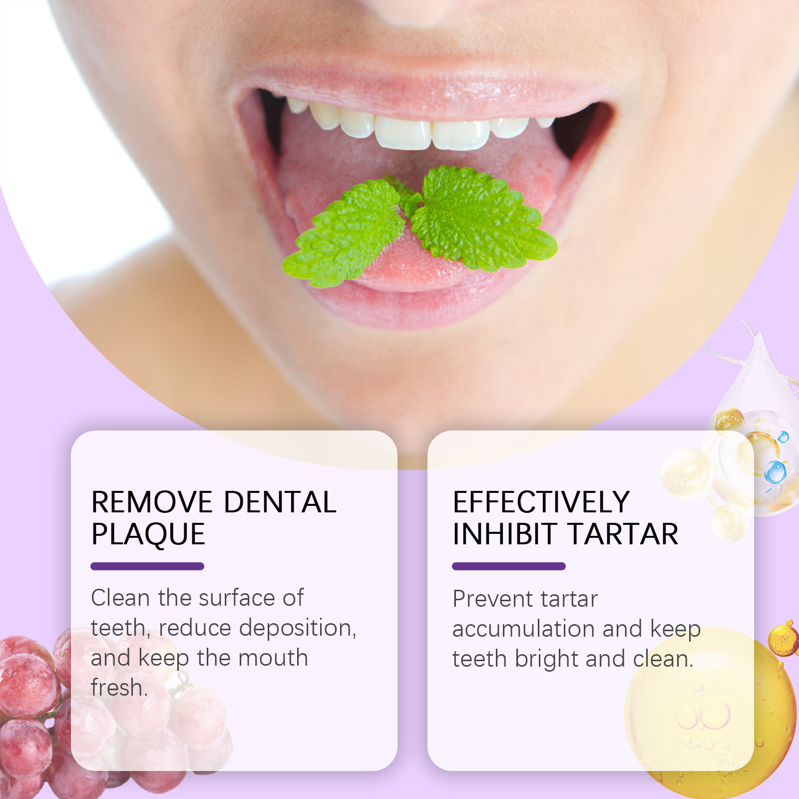 ยาสีฟันไวท์เทนนิ่งกลิ่นองุ่น ล - Teeth Whitening/Bleaching บทวิจารณ์และราคา