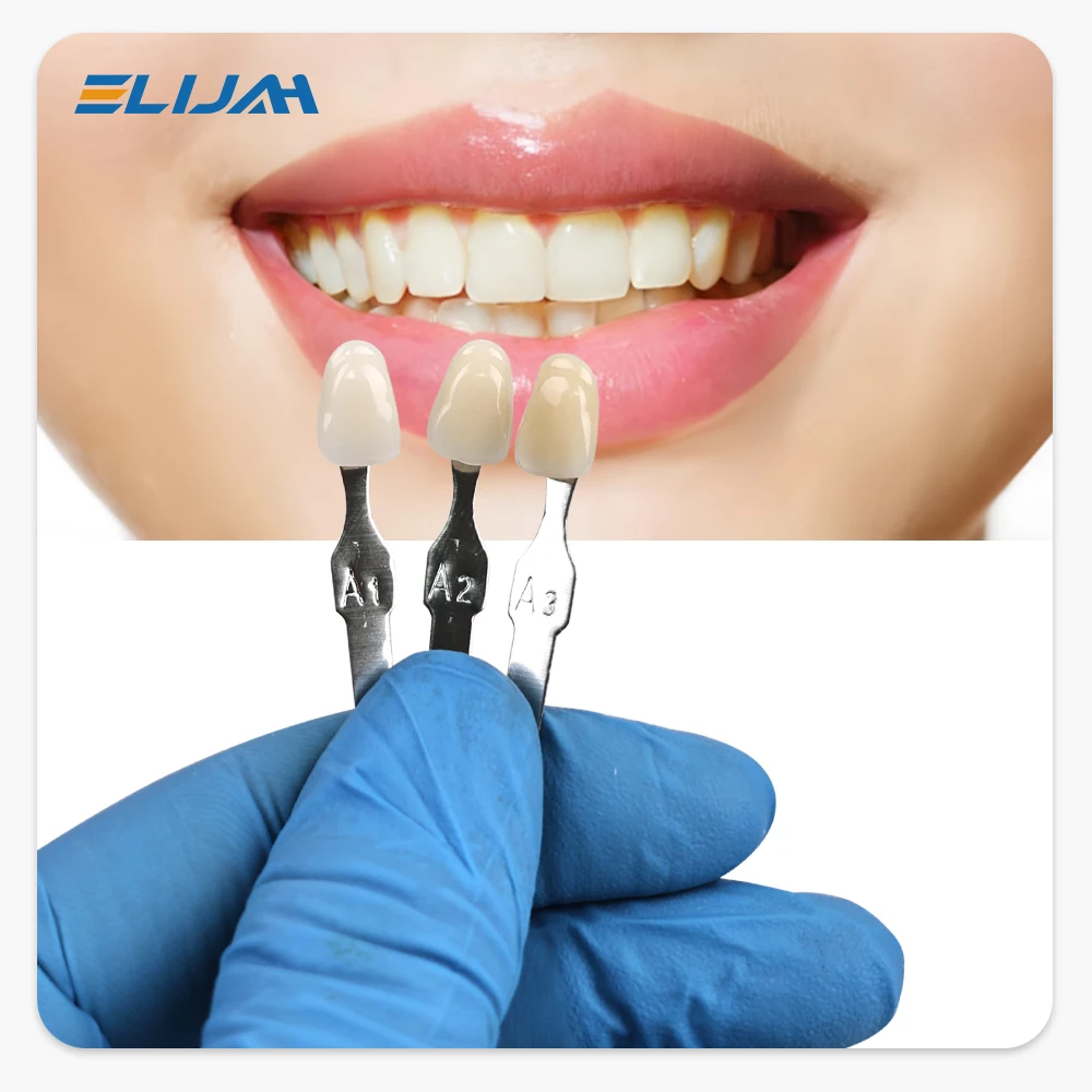 แผ่นเปรียบเทียบสีฟันสำหรับการฟ - Teeth Whitening Shade Guide บทวิจารณ์และราคา