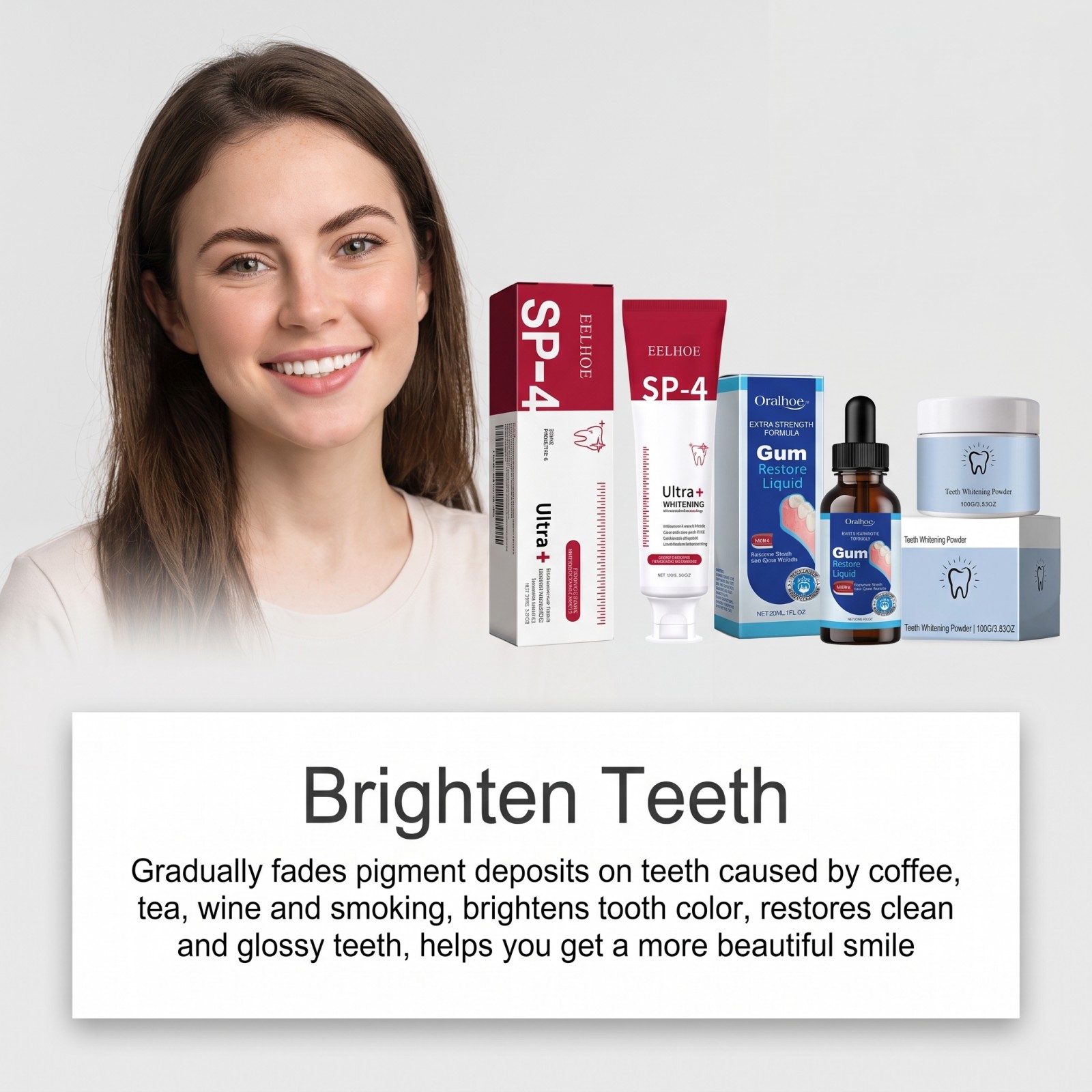 ชุดดูแลช่องปาก คอมโบเซ็ต ยาสีฟ - Teeth Whitening Gels บทวิจารณ์และราคา
