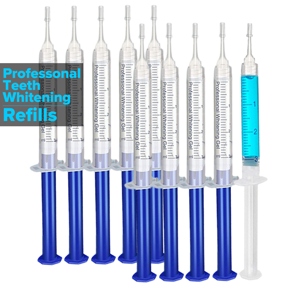 เจลฟอกสีฟันแบบเติม หลอดฉีดยาเจ - Teeth Whitening With Hydrogen Peroxide บทวิจารณ์และราคา