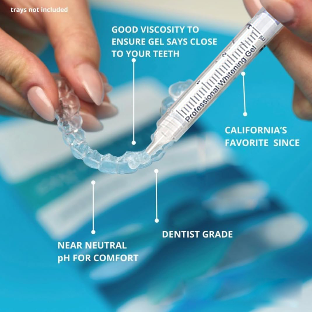 เจลฟอกสีฟันแบบเติม หลอดฉีดยาเจ - Teeth Whitening With Hydrogen Peroxide บทวิจารณ์และราคา