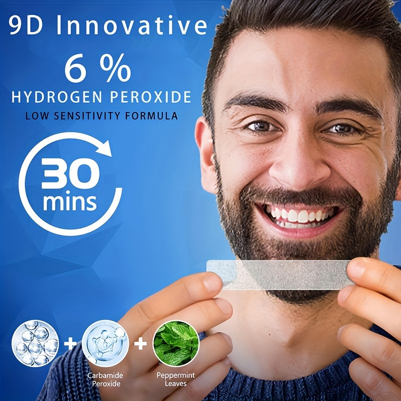 แถบฟอกสีฟัน Aurany White 9D 21 - Teeth Whitening With Hydrogen Peroxide บทวิจารณ์และราคา
