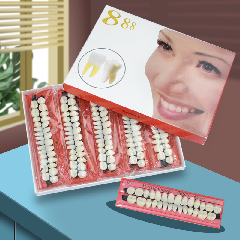 28 ฟันทันตกรรมเรซิ่นฟันปลอมชุด - Teeth Whitening Shade Guide บทวิจารณ์และราคา