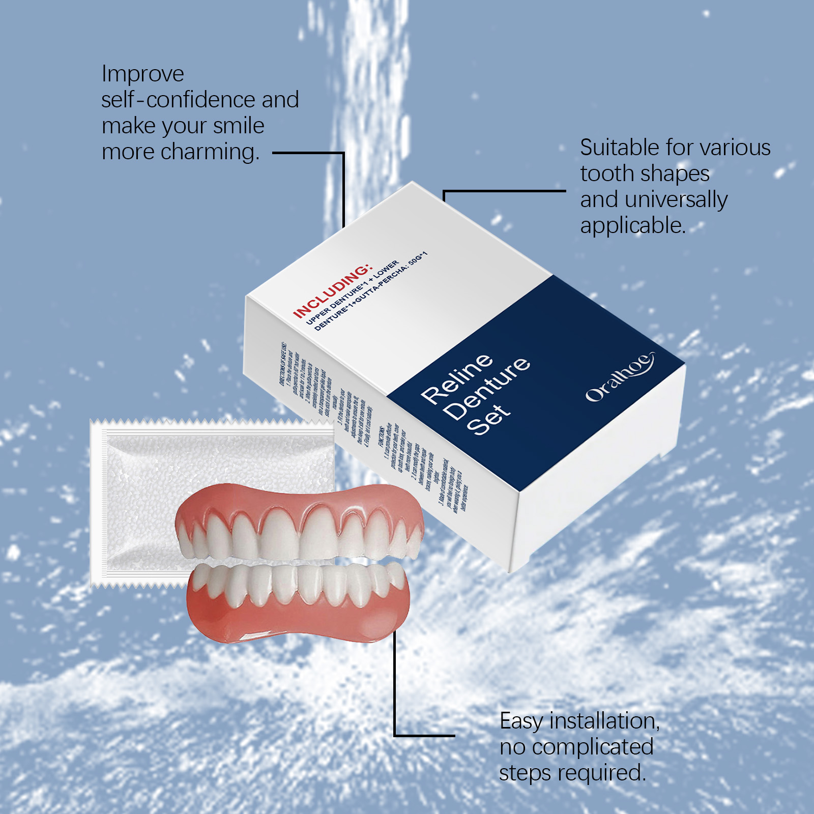 ฟันปลอม ฟันเทียม ฟันปลอมชั่วคร - Teeth Whitening With Braces บทวิจารณ์และราคา