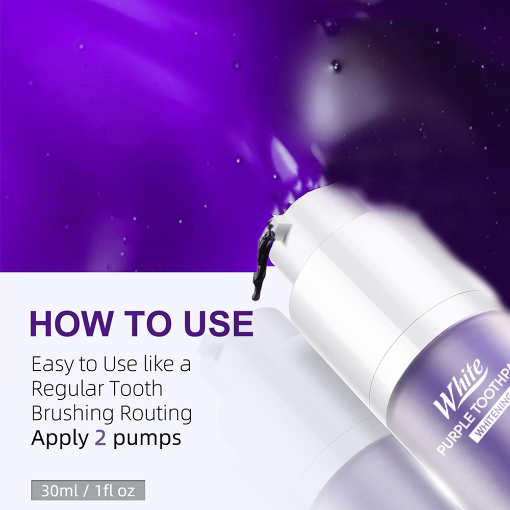 ยาสีฟันไวท์เทนนิ่งสีม่วง 30 มล - Teeth Whitening Treatment บทวิจารณ์และราคา