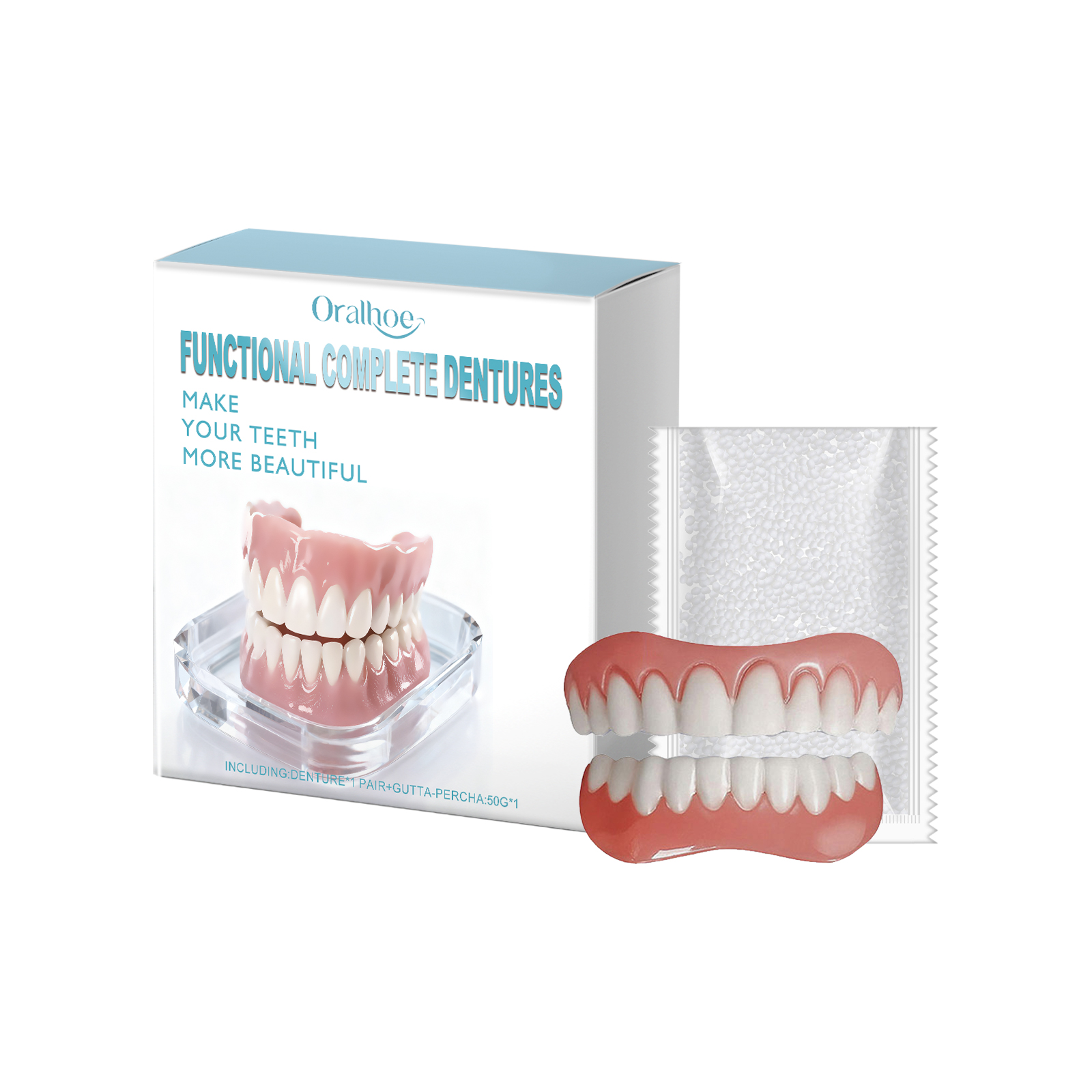 ชุดอุปกรณ์เสริมความงามฟันปลอม  - Teeth Whitening With Braces บทวิจารณ์และราคา