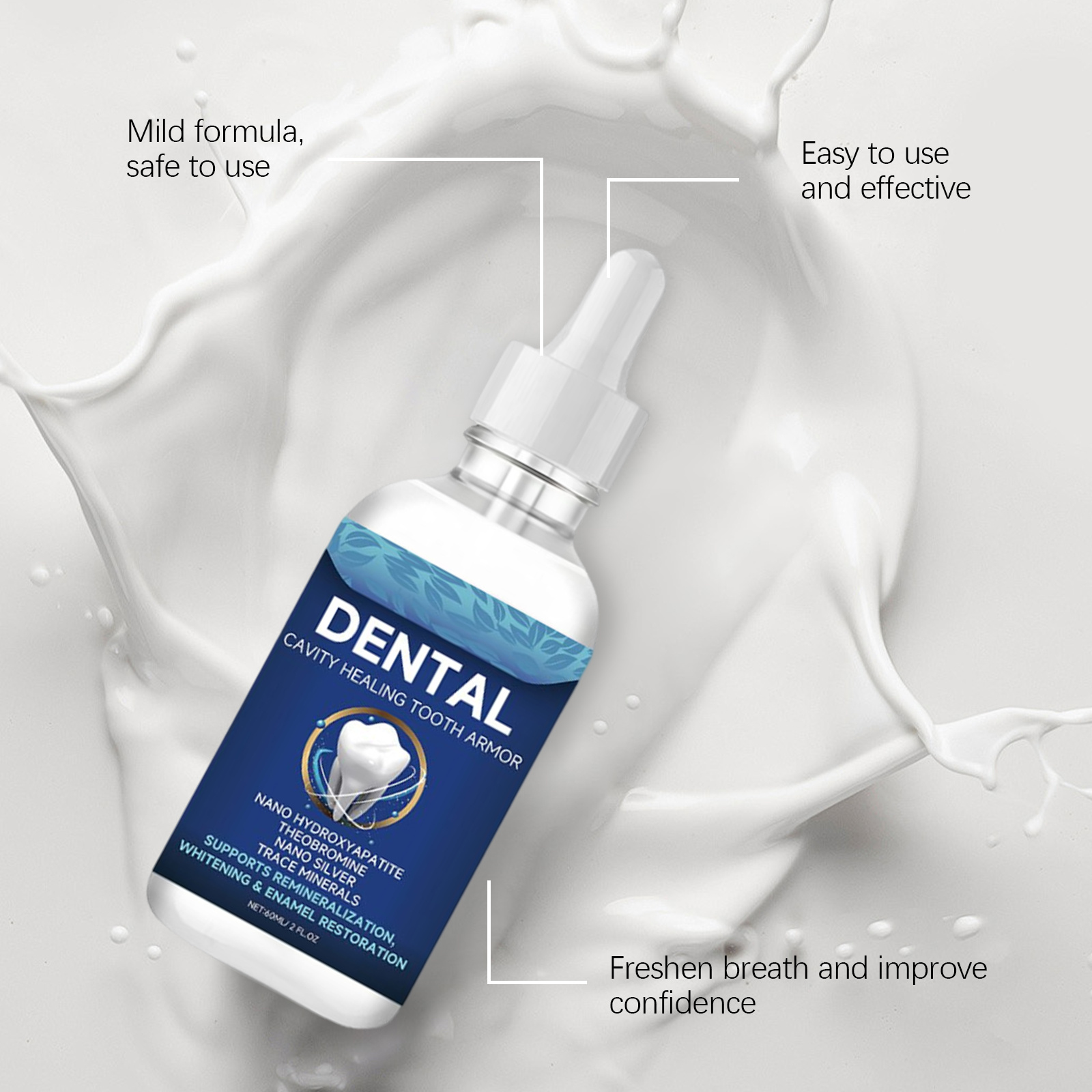 น้ำยาเคลือบฟันนาโนไฮดรอกซีอะพา - Teeth Whitening Treatment บทวิจารณ์และราคา
