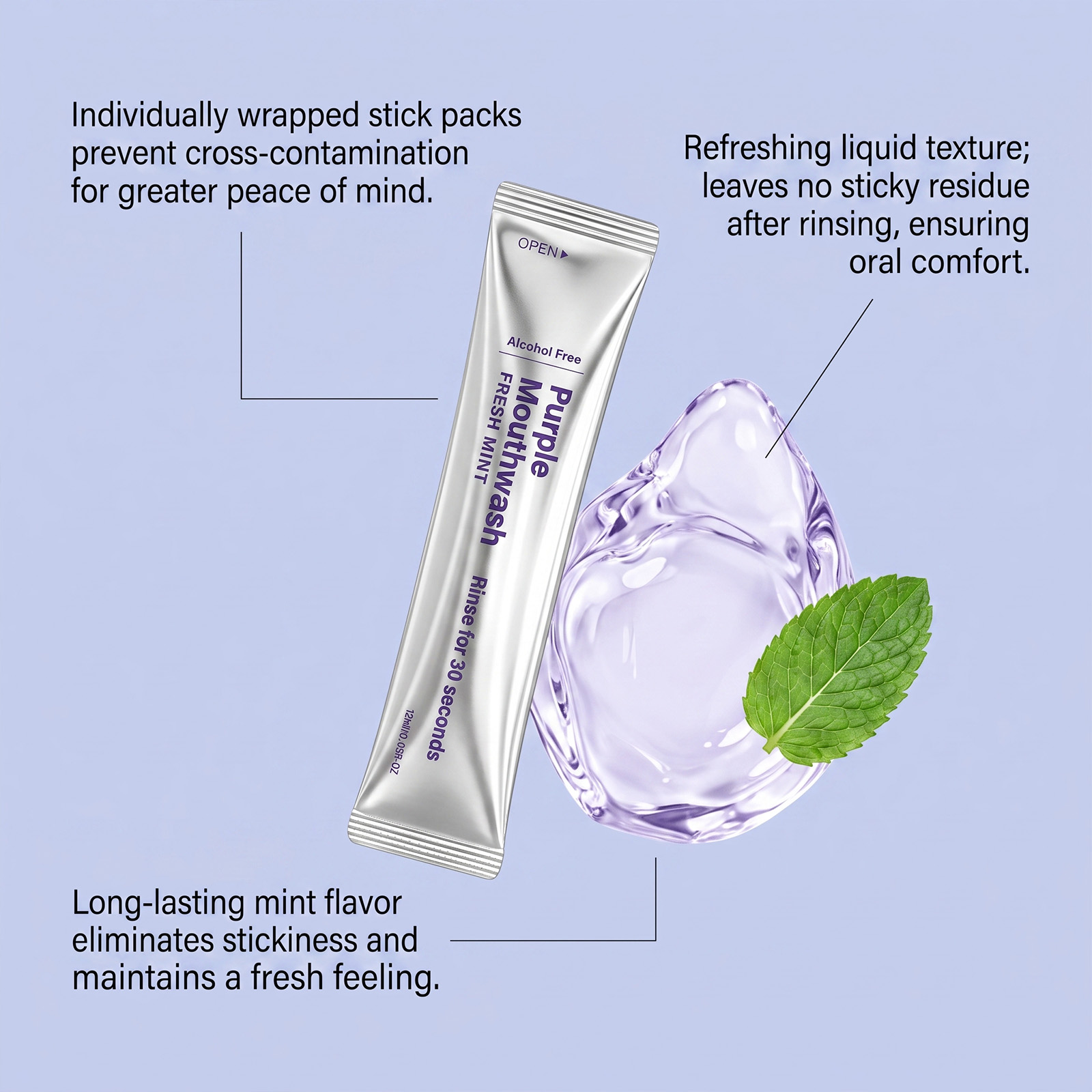 น้ำยาบ้วนปากสีม่วง 20 ขวด ช่วย - Teeth Whitening Gum บทวิจารณ์และราคา
