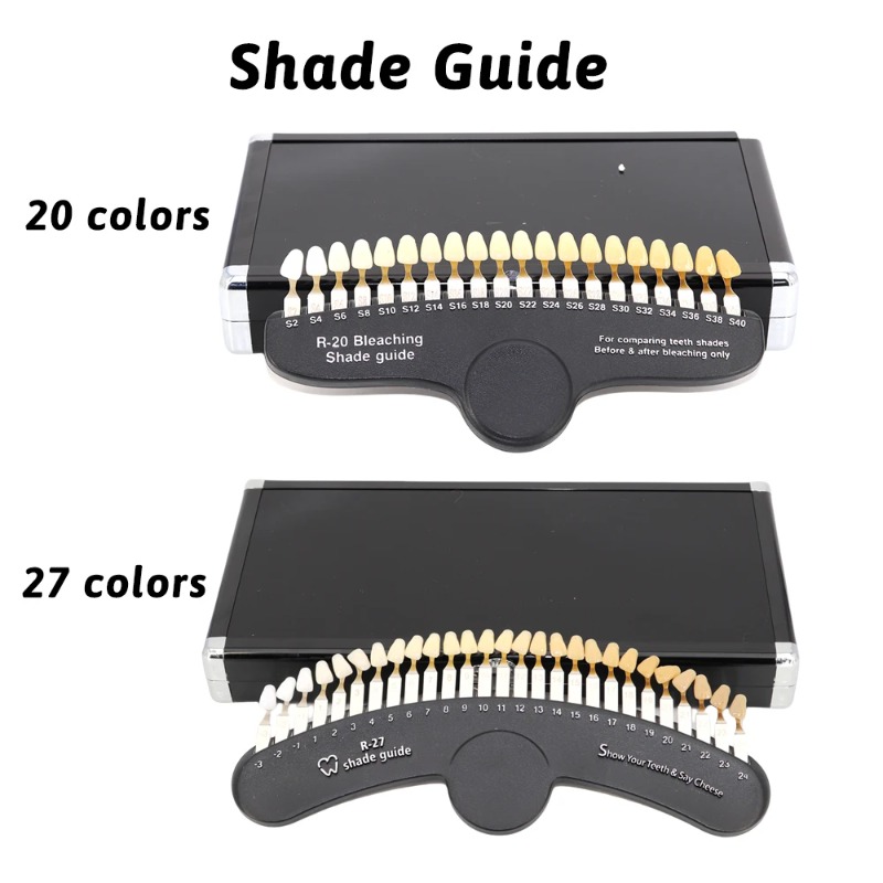 แผ่นเปรียบเทียบสีฟัน 3 มิติ 20 - Teeth Whitening Shade Guide บทวิจารณ์และราคา