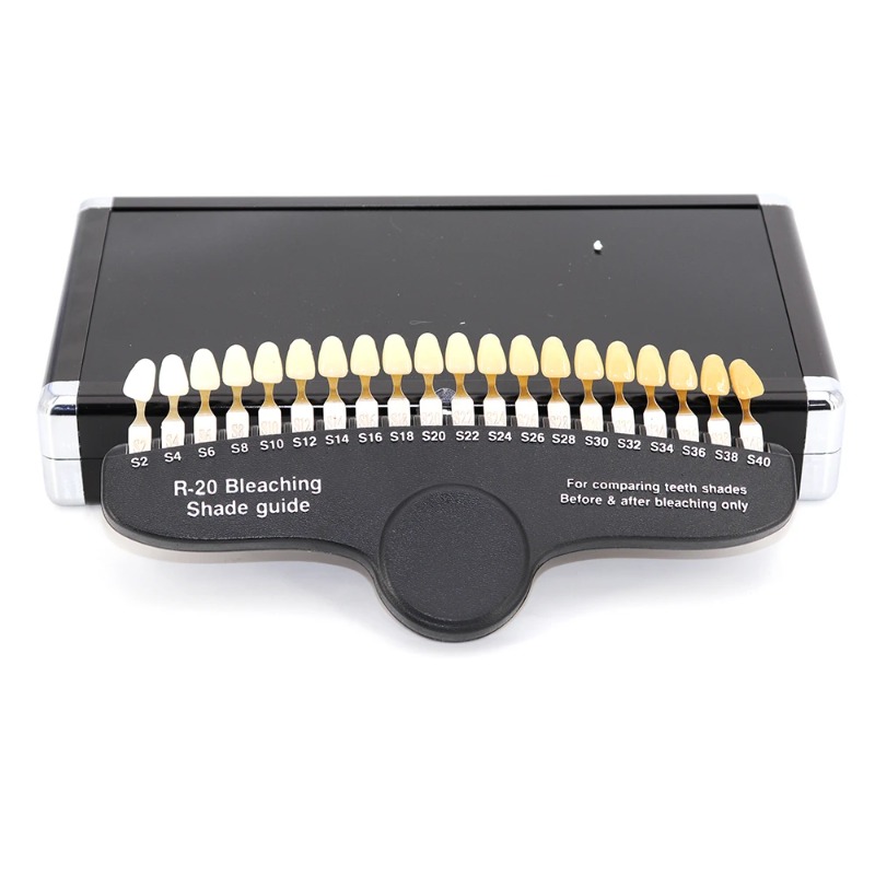 แผ่นเปรียบเทียบสีฟัน 3 มิติ 20 - Teeth Whitening Shade Guide บทวิจารณ์และราคา