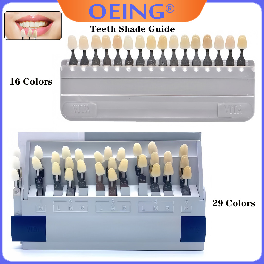 แผ่นสีสำหรับวัดสีฟัน 29/16 สี  - Teeth Whitening Shade Guide บทวิจารณ์และราคา