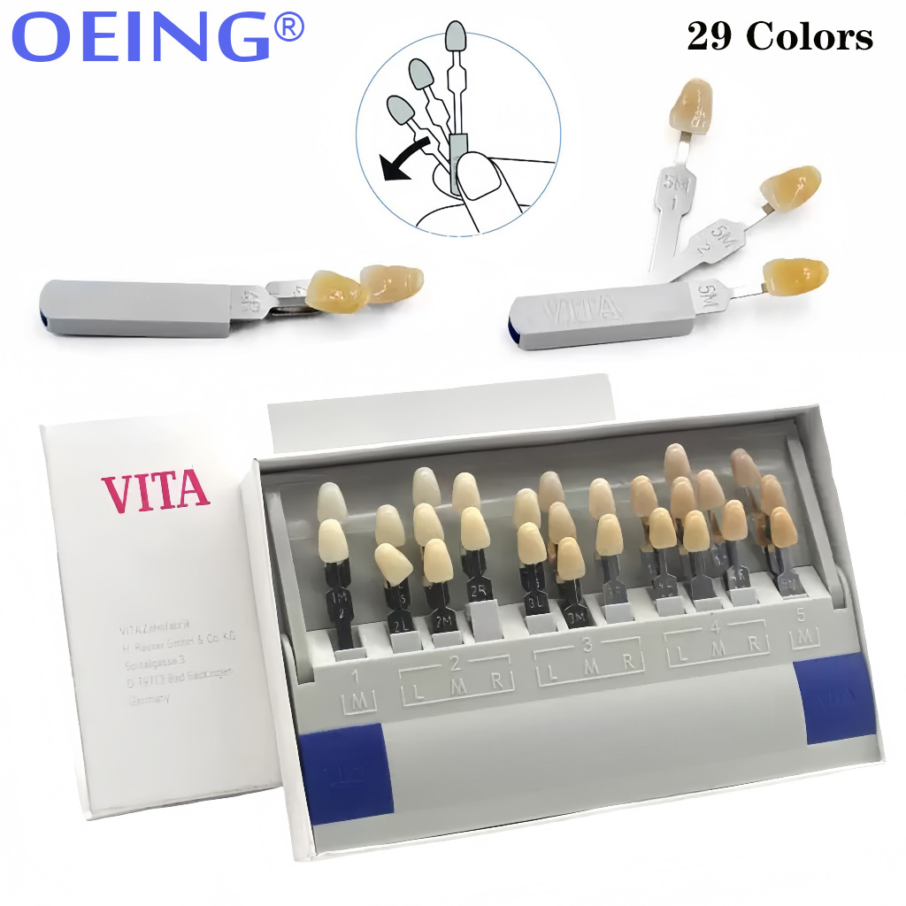 แผ่นสีสำหรับวัดสีฟัน 29/16 สี  - Teeth Whitening Shade Guide บทวิจารณ์และราคา